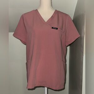 JAANUU MAUVE SCRUB TOP (MED)